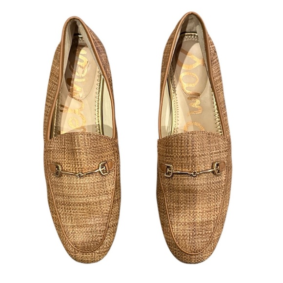 Sam Edelman Loraine Woven Raffia Horsebit Loafers Tan Size 9.5M main image 7